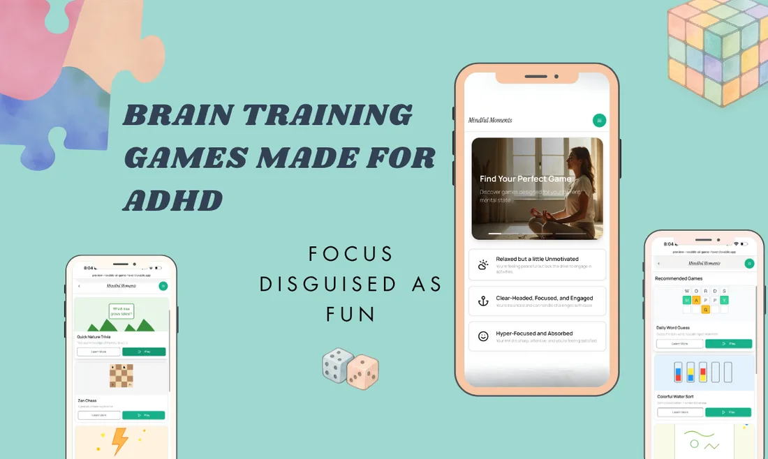 Solace brain-training games matched to your current mental state