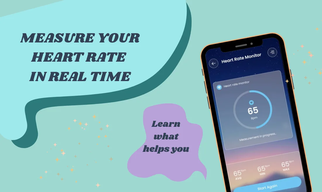 Solace real-time heart-rate monitor measuring BPM via the phone camera